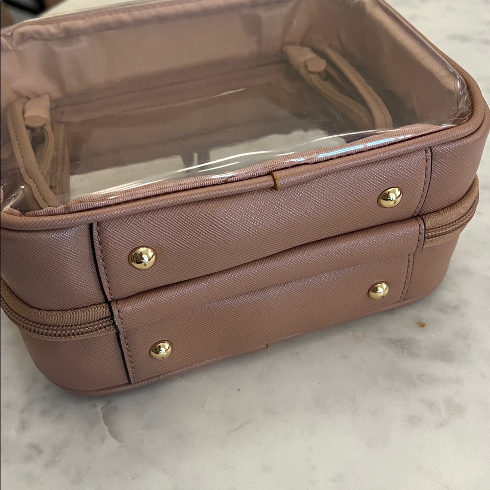 CALPAK clear small cosmetics case in Caramel - Picture 5 of 8